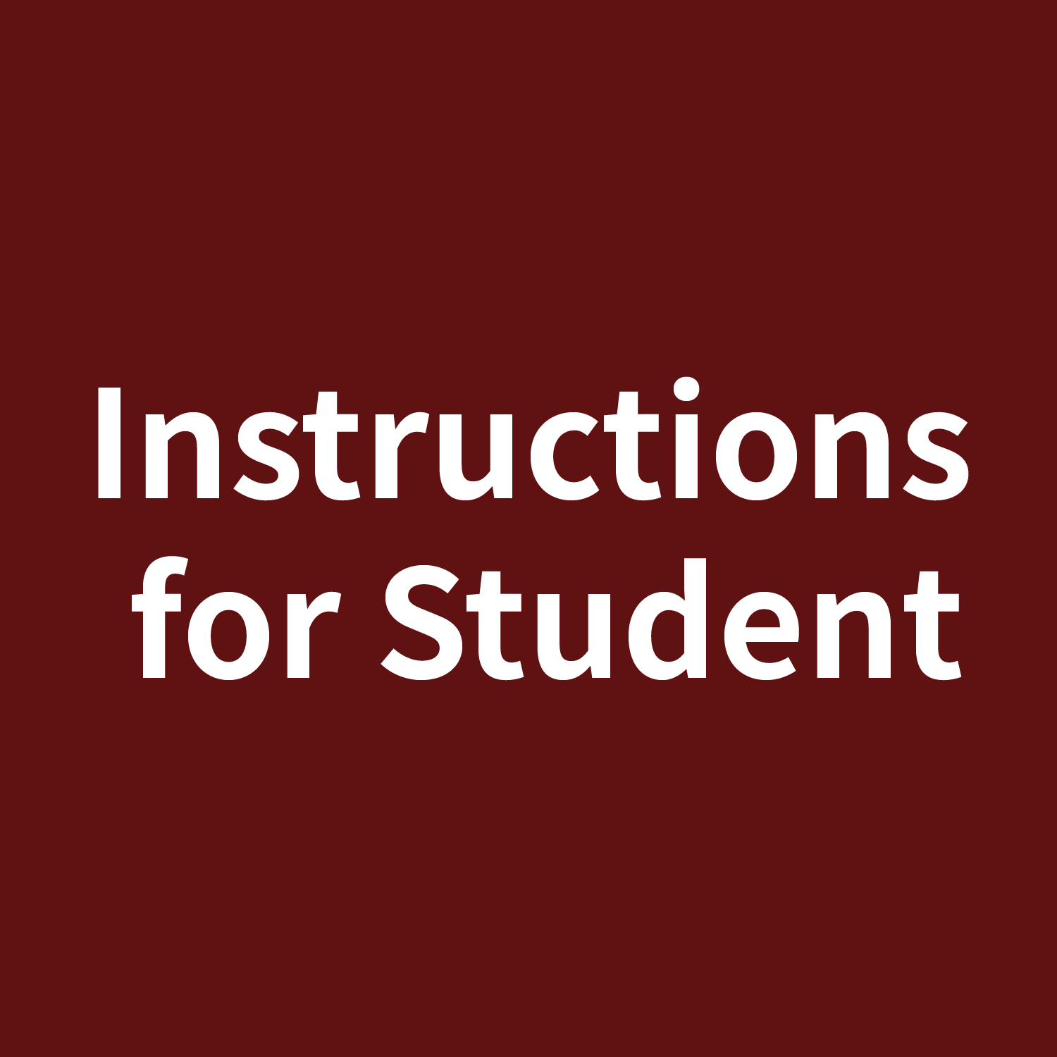 Instructions for Student Login and Course Selection