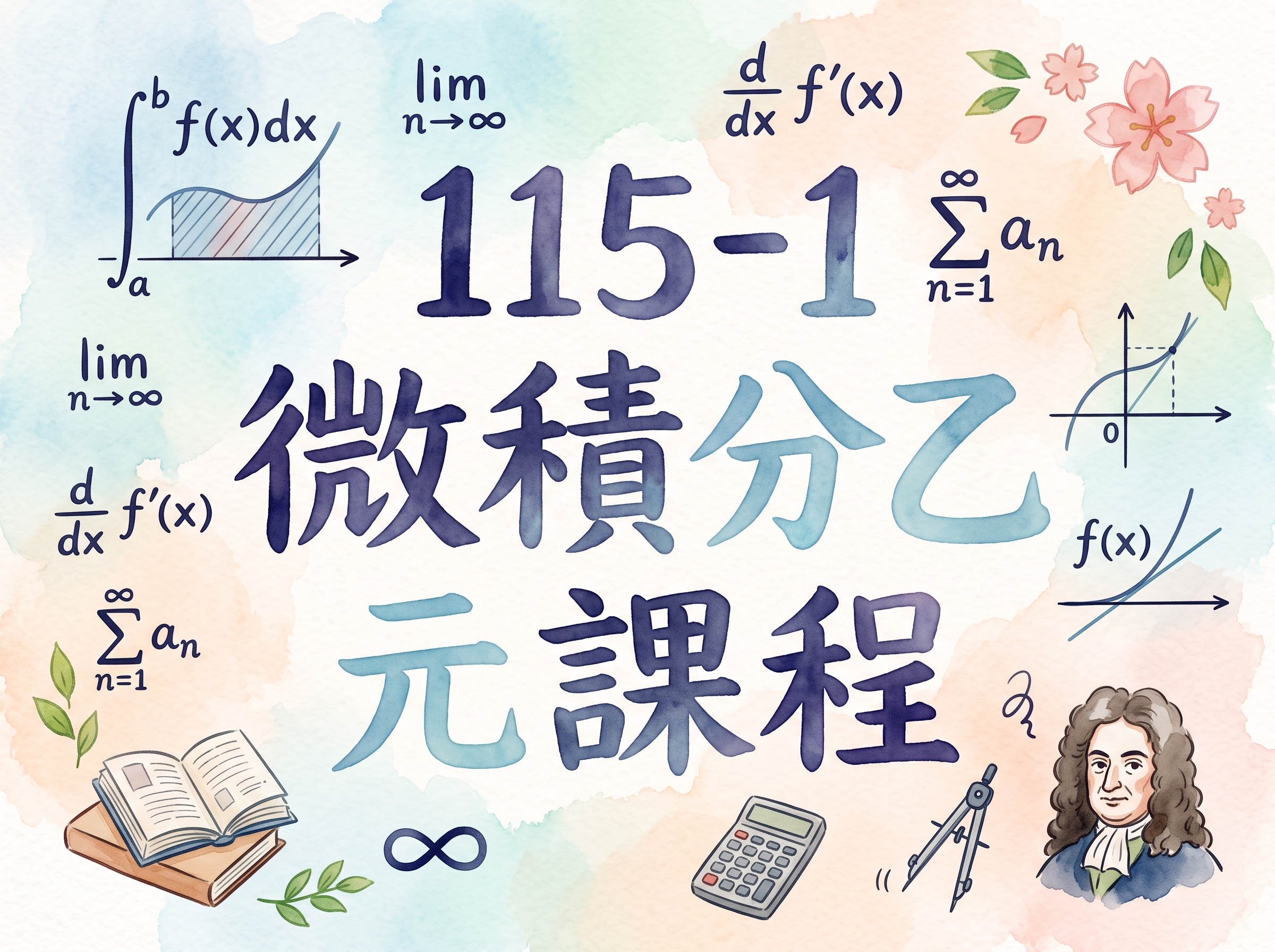 [元課程]115-1微積分乙（一）(Calculus B (I))